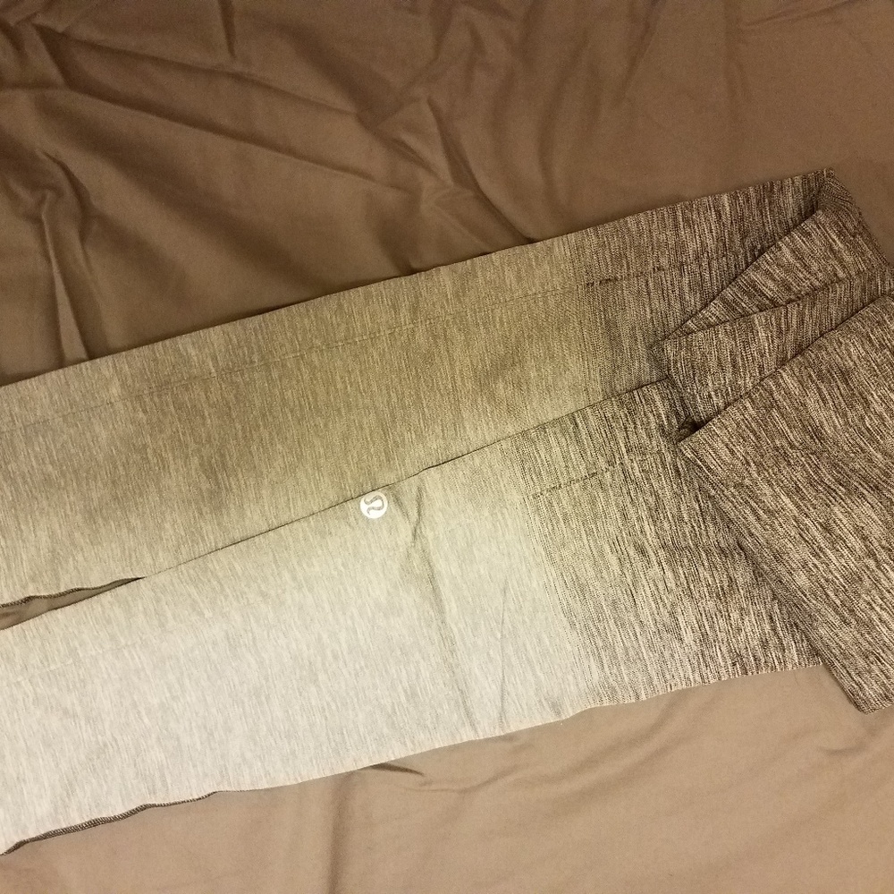 lululemon seamless grey ombre leggings size 6